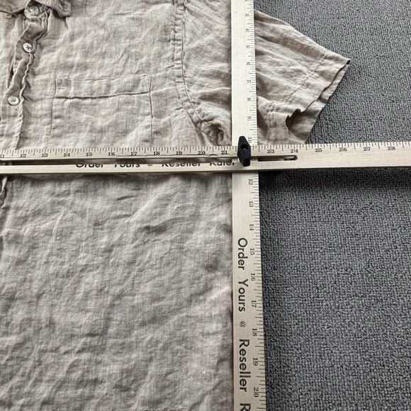 Porter And Ash Shirt Adult Extra Large Brown Button Up Short Sleeve Casual Men's - Picture 11 of 14